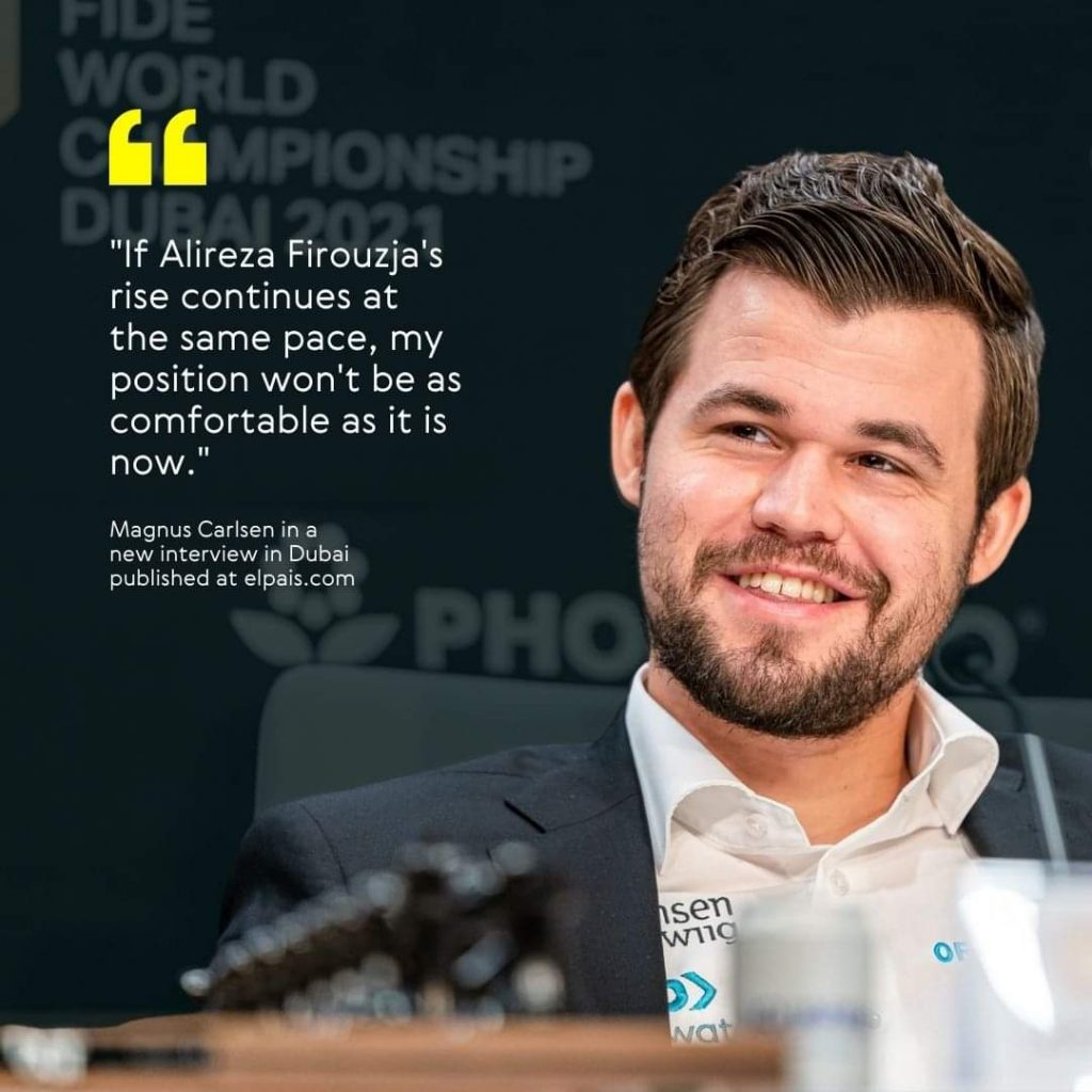 Magnus Carlsen comments on Alireza Firouzja
