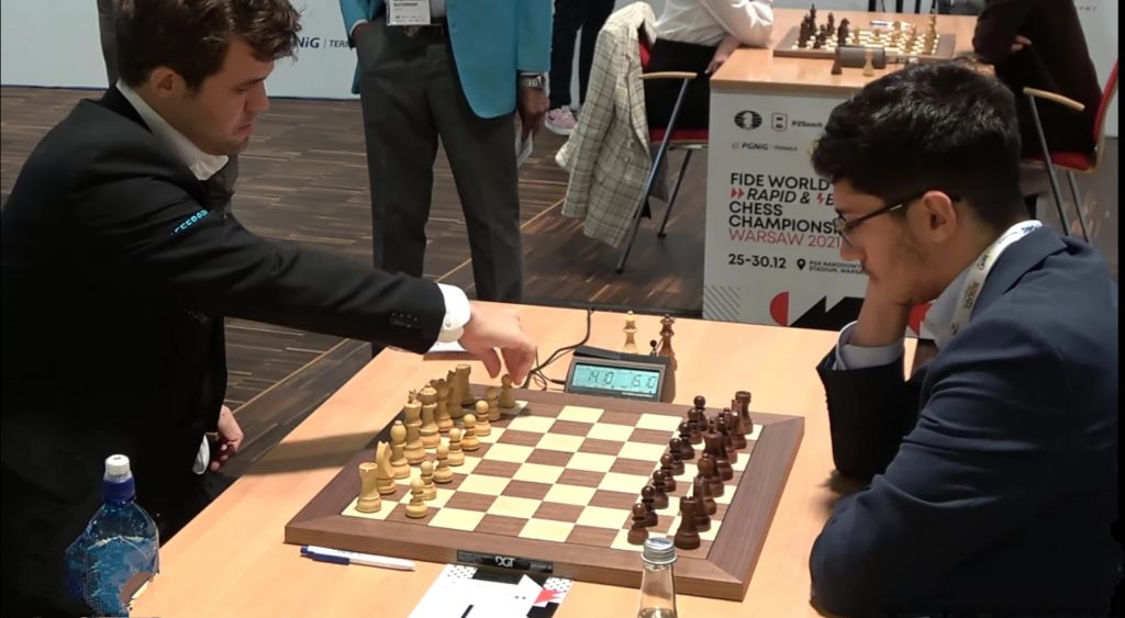 Magnus Carlsen Playing Alireza Firouzja