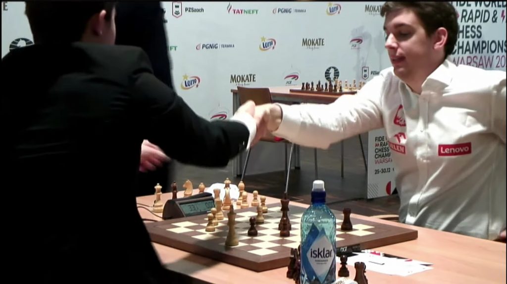 Duda Resigns vs Carlsen