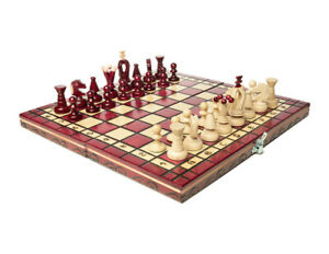 Wooden Chess Set Paris Cherry Wooden International Board