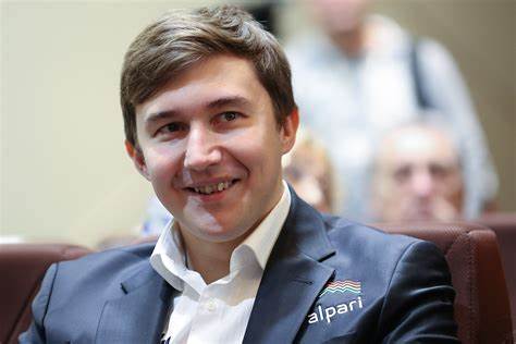 Sergey Karjakin smiling