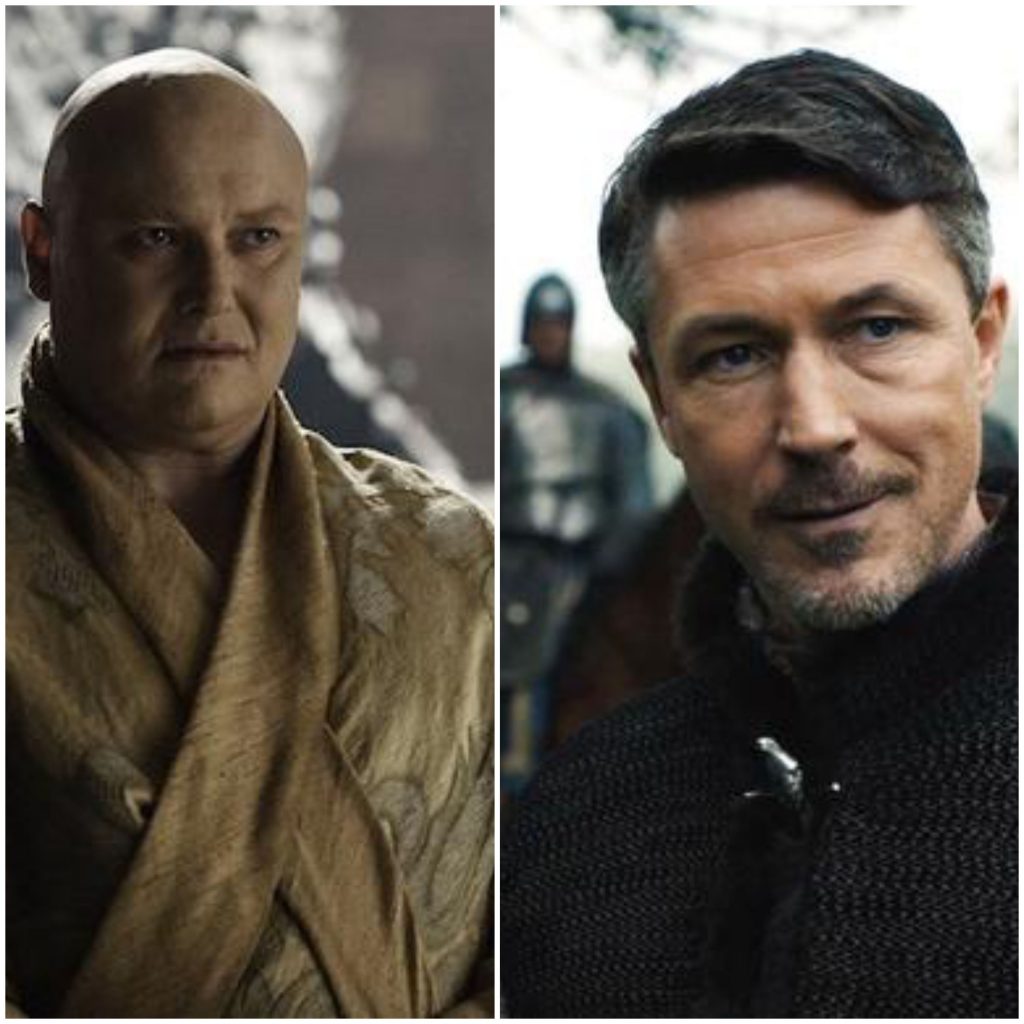 L-R: Lord Varys and Lord Baelish 