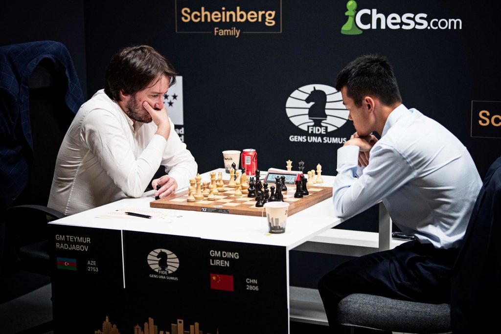 Radjabov Vs Ding in Round 5 Of The FIDE Candidates Tournament 2022