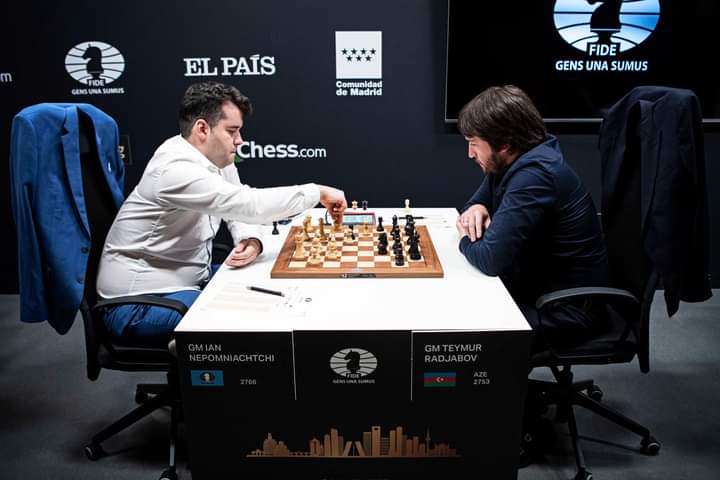 Nepo vs Radjabov in Round 10 Of The FIDE Candidates Tournament 2022