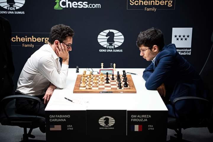Caruana vs Firouzja in ROUND 14 OF THE CANDIDATES TOURNAMENT 2022