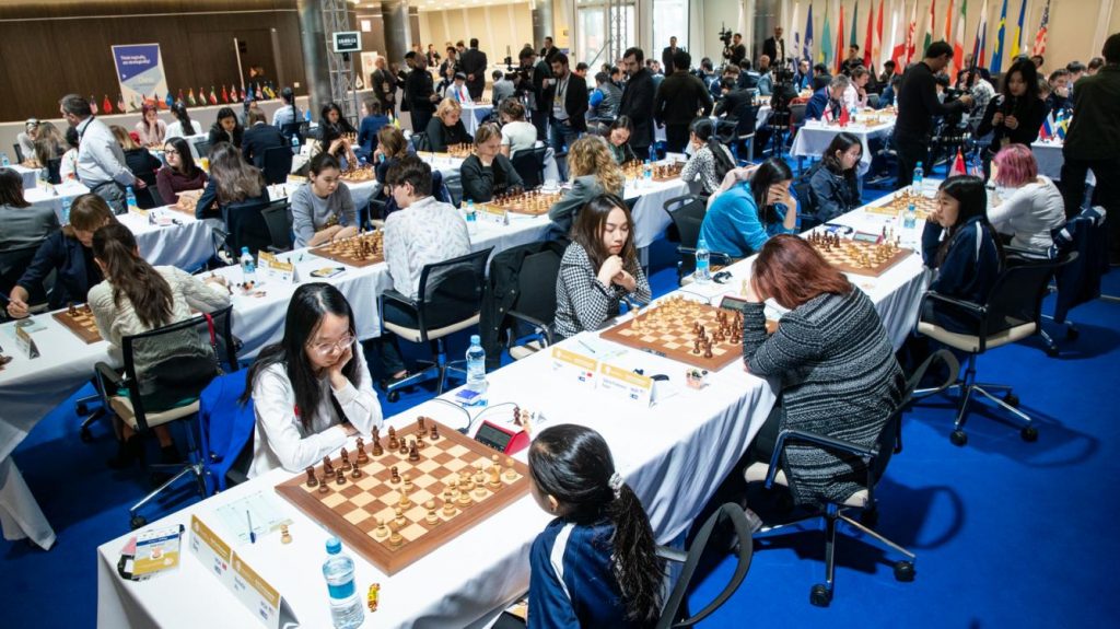 An ongoing chess tournament