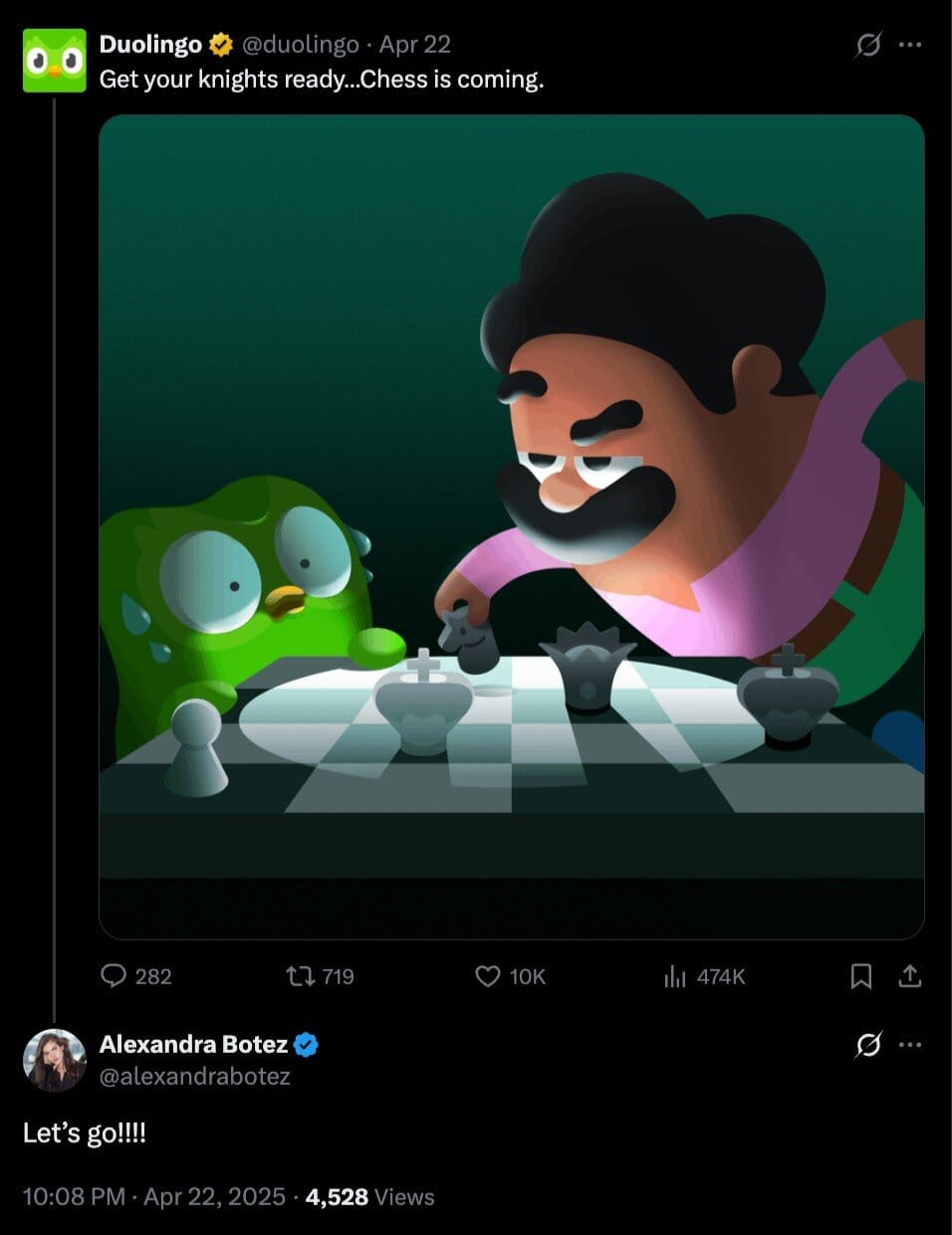 Duolingo Enters The Chess Industry: New Chess.com Competition? 5 AD 4nXfQlOFmVEXOgWqzPyeDnKoVdW0H6mrnuSbesBBrenbREJ6gvK 5JJbNpGeoYYV9bH4OaTPo2O8O8aUv1