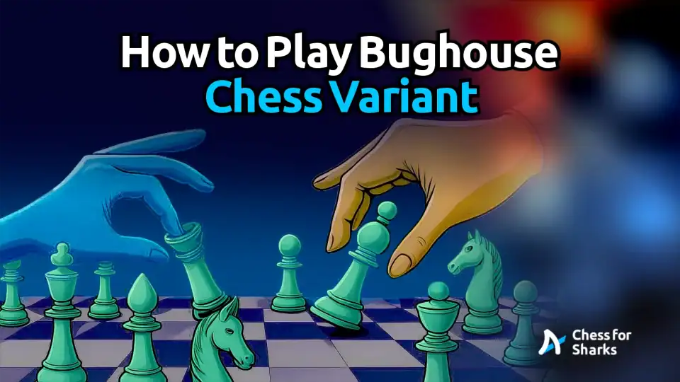 A graphic showing two hands playing Bughouse Chess