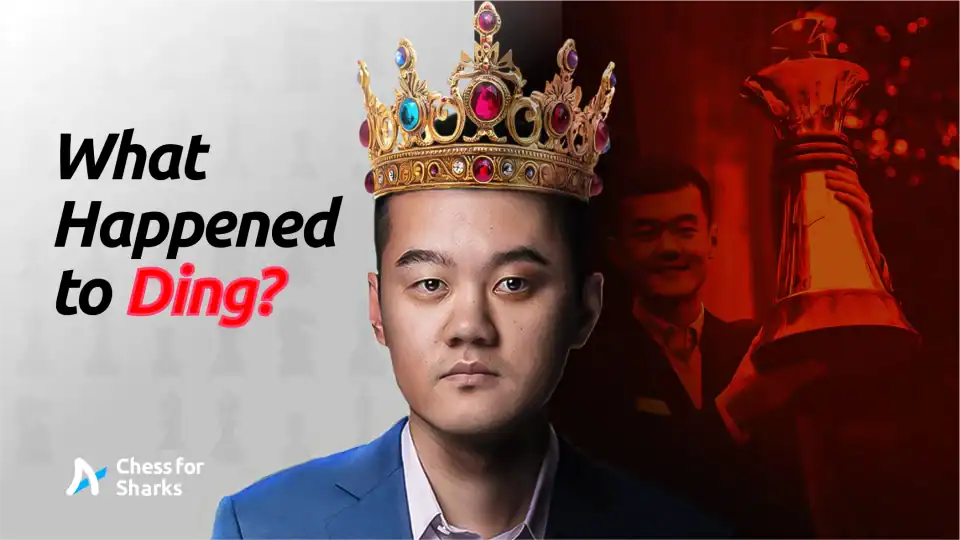 Ding Liren looking sad while reminiscing successful times