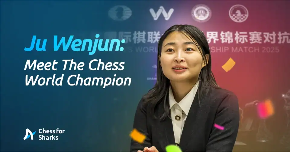 A graphic with Ju Wenjun posing boldly