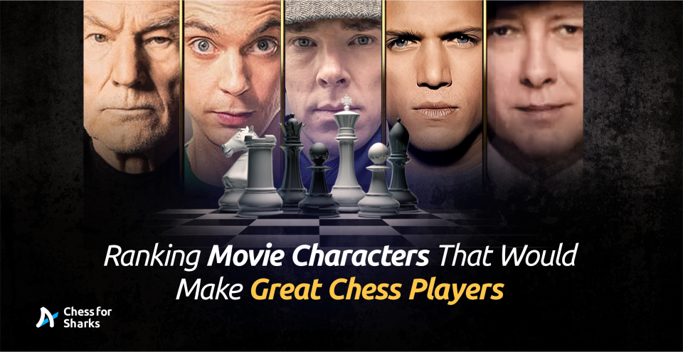 A graphic displaying some of the most brilliant characters in television history