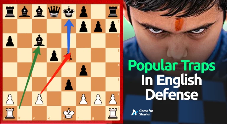 A featured image of an article on traps in the English Opening