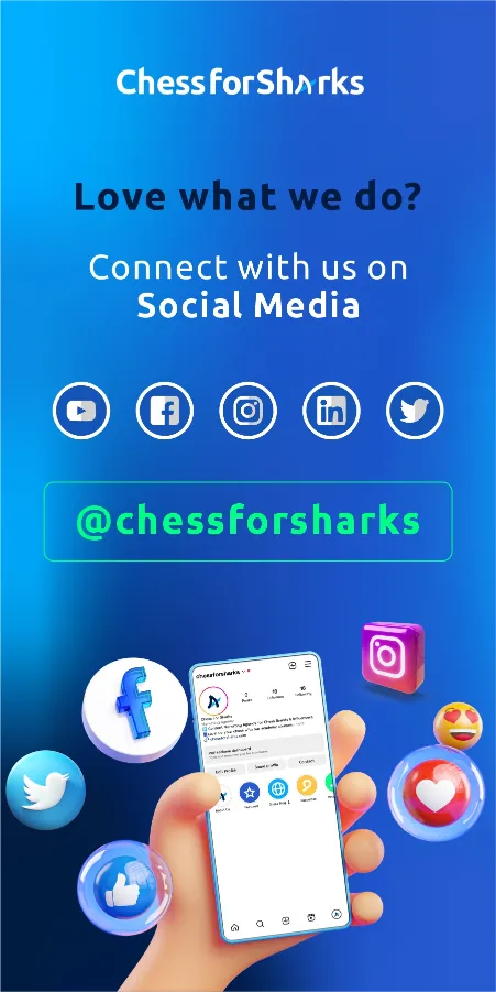 Follow ChessForSharks on social media