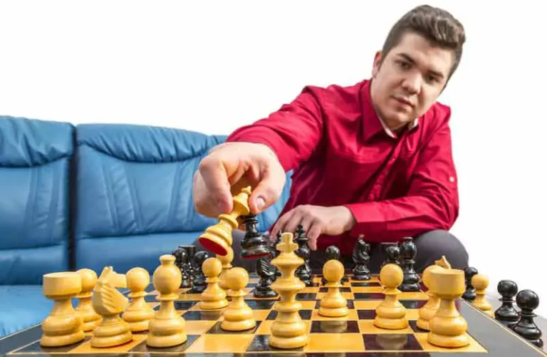 Man playing chess