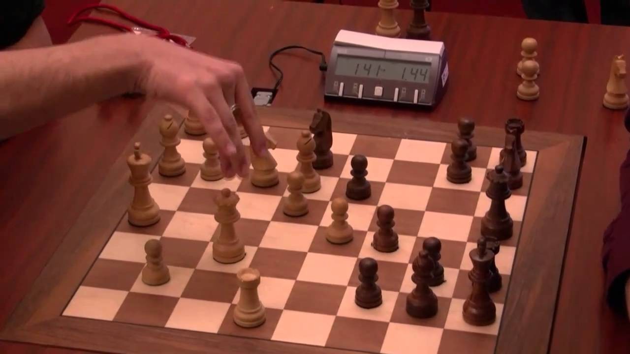 Player playing chess on a DGT board